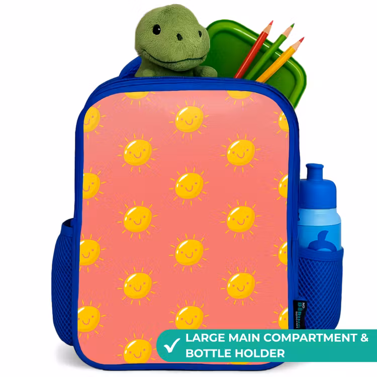 Kids backpack - Blue - Sunny situation coral — 5