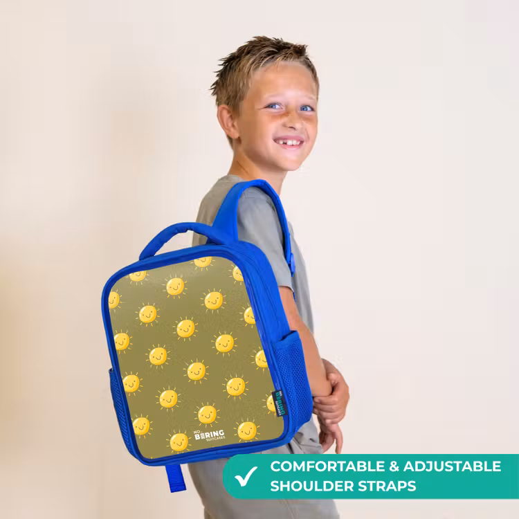 Kids backpack - Blue - Sunny situation olive — 4