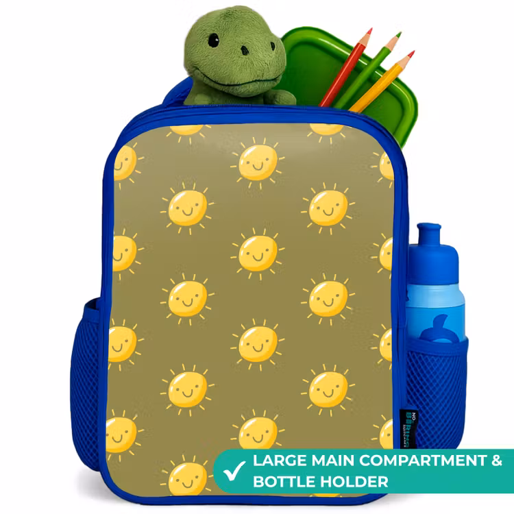 Kids backpack - Blue - Sunny situation olive — 5