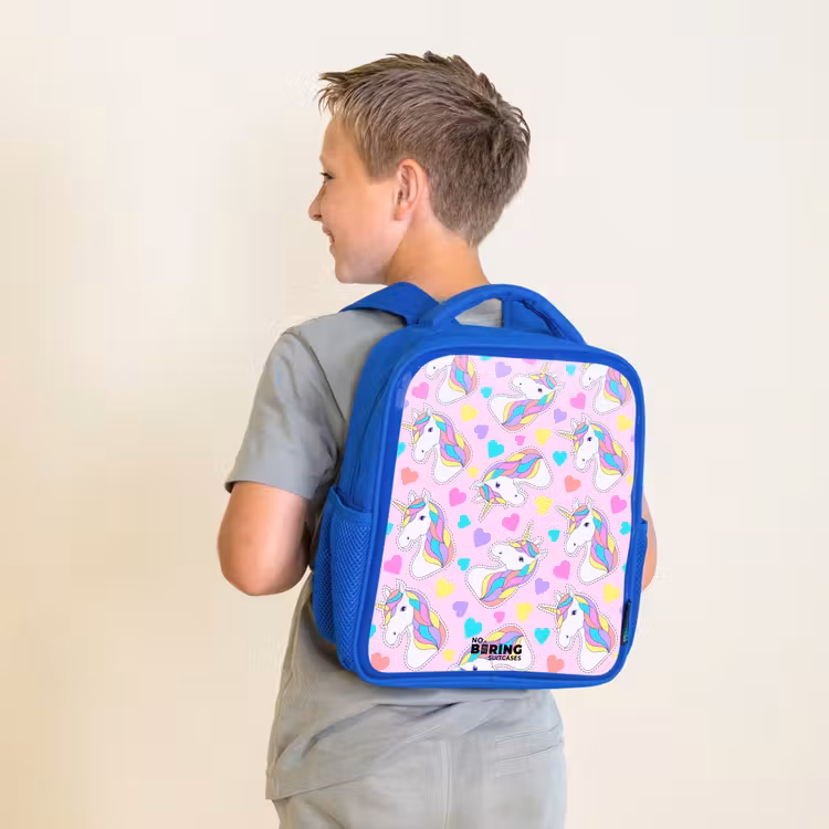Kids backpack - Blue - Unicorn euphoria — 2