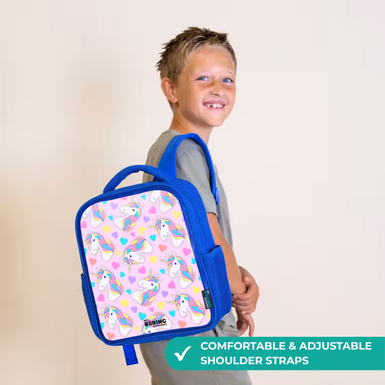 Kids backpack - Blue - Unicorn euphoria — 4