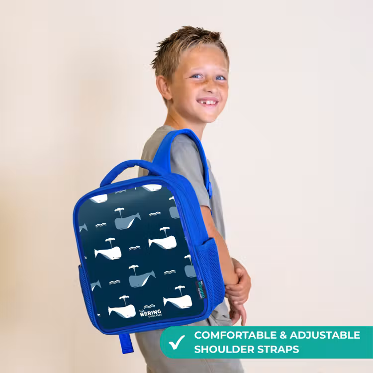 Kids backpack - Blue - Whale World — 4