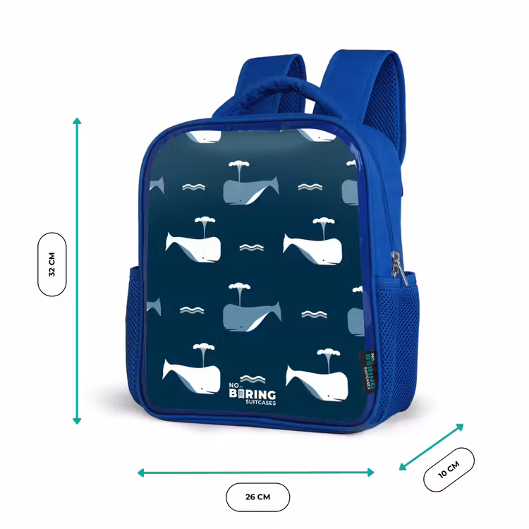 Kids backpack - Blue - Whale World — 6