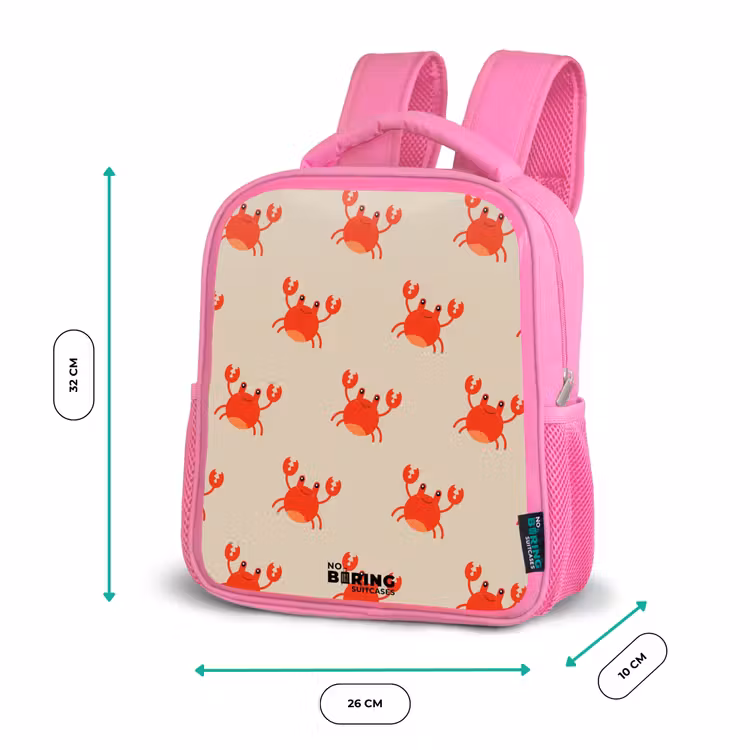 Kids backpack - Pink - Crab issue — 3