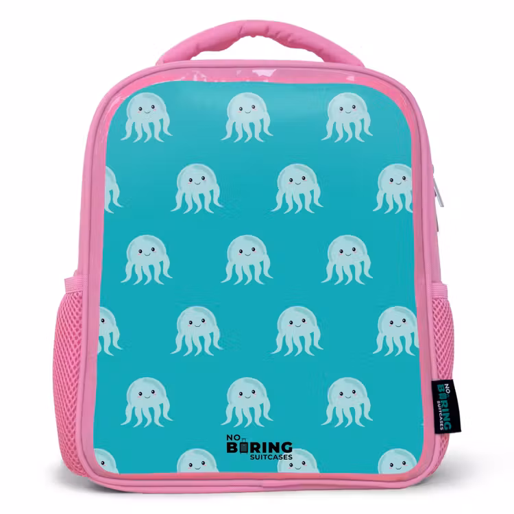Kids backpack - Pink - Cute jellyfish — 1