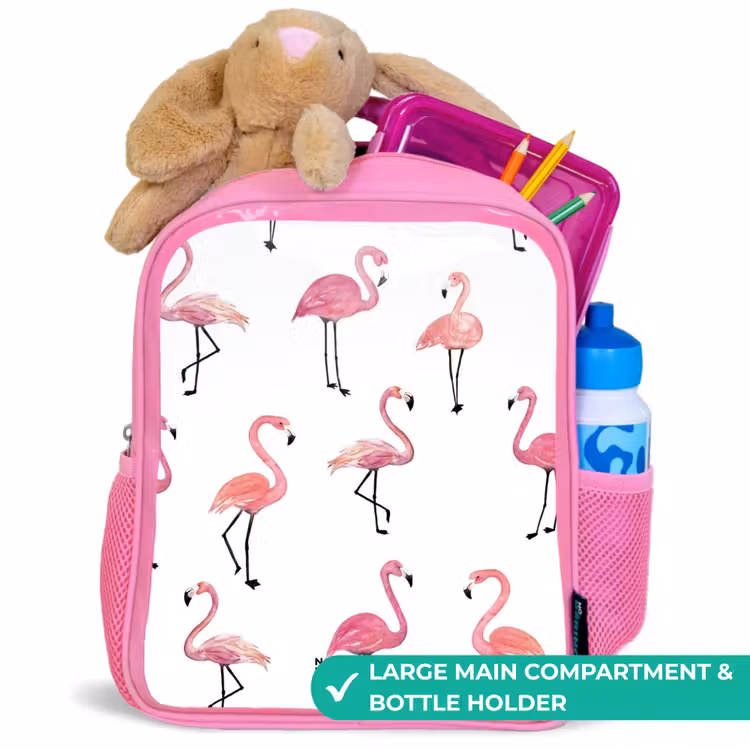 Kids backpack - Pink - Flamingo party — 2