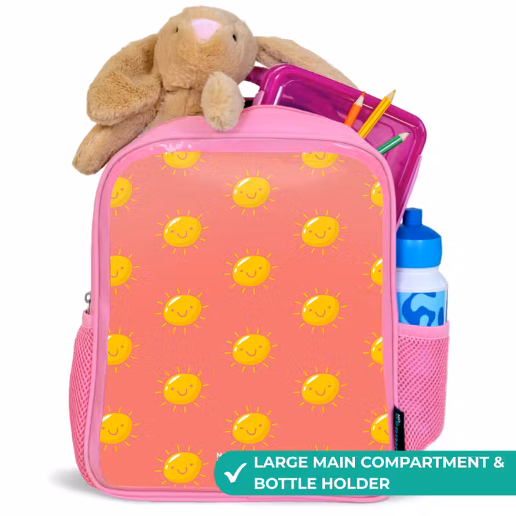 Kids backpack - Pink - Sunny situation coral — 2