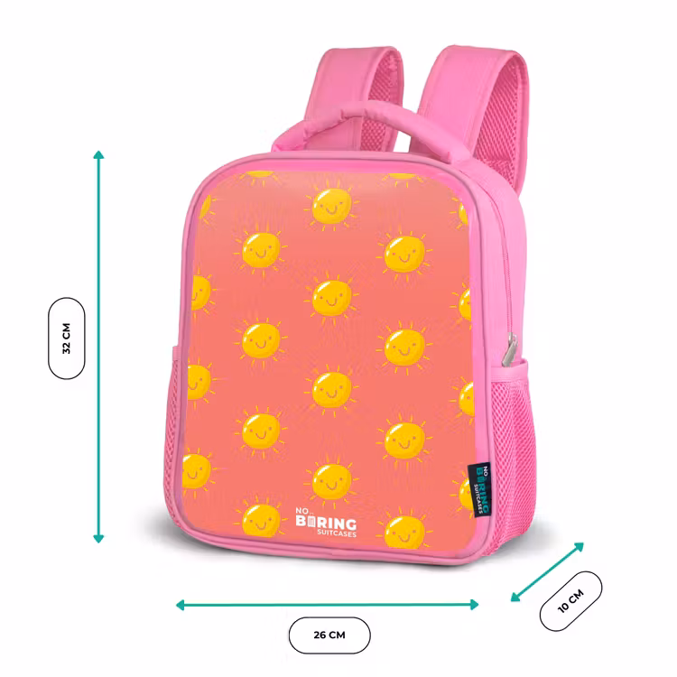 Kids backpack - Pink - Sunny situation coral — 3