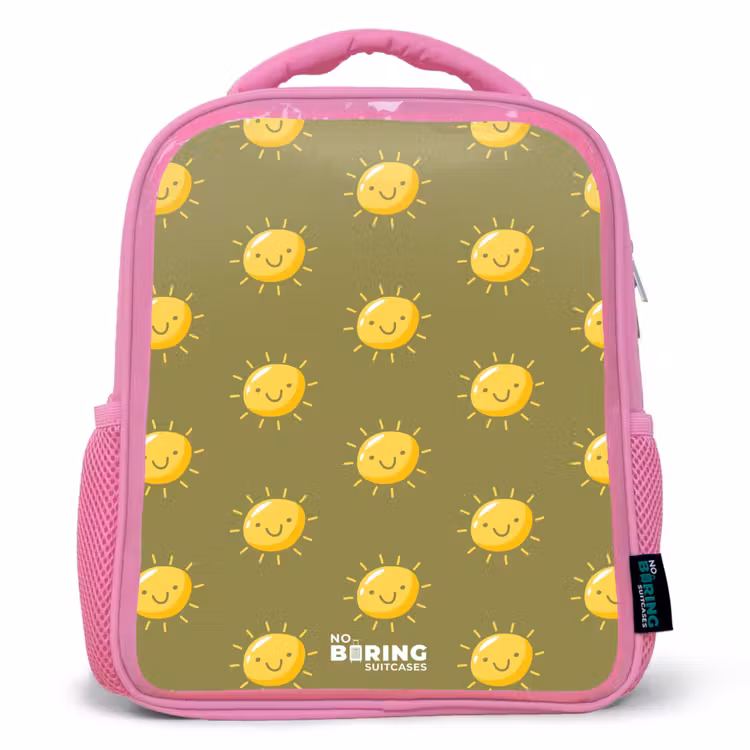 Kids backpack - Pink - Sunny situation olive — 1