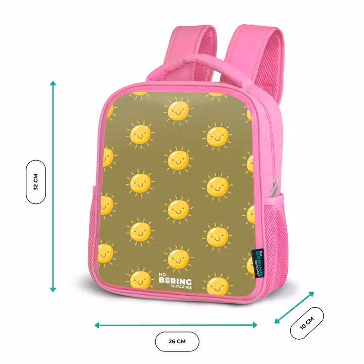 Kids backpack - Pink - Sunny situation olive — 3