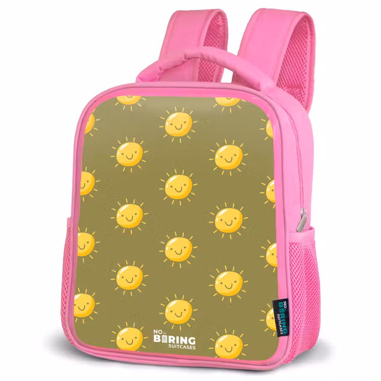Kids backpack - Pink - Sunny situation olive — 4