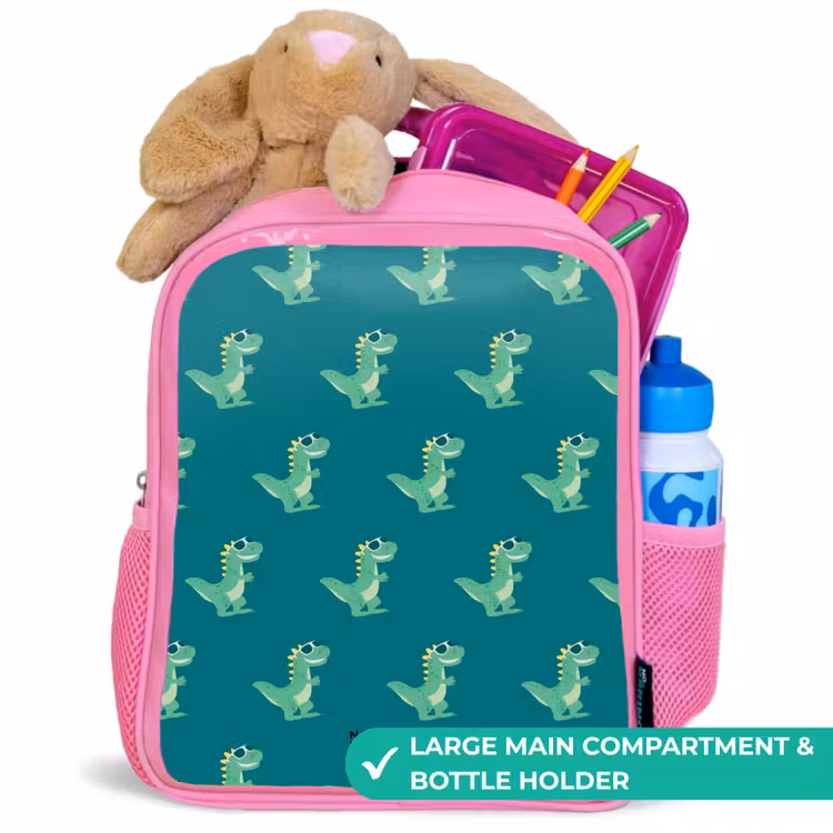 Kids backpack - Pink - Tyranosaurus specs — 2