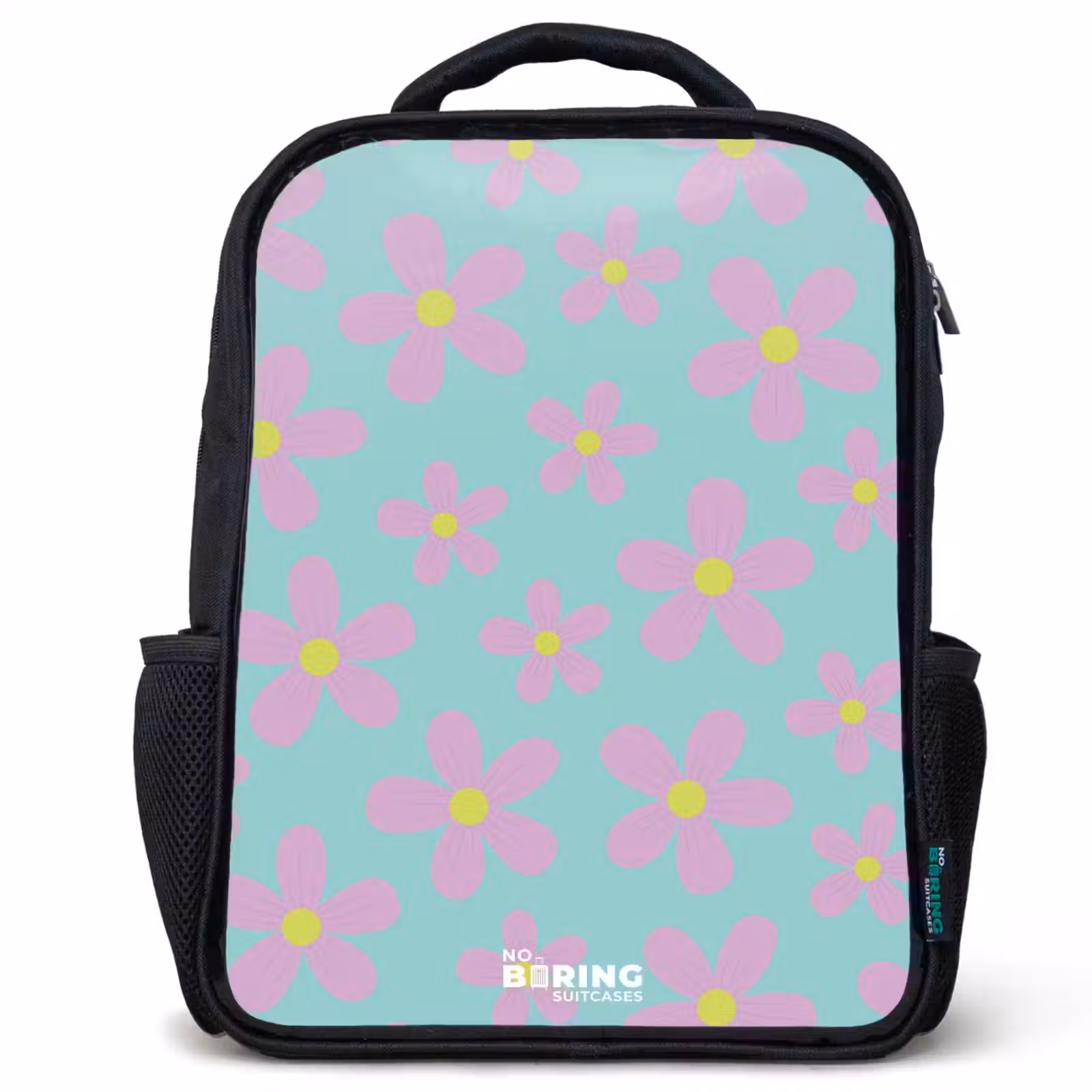 Kids backpack - Black - Daisy mania mint — 1