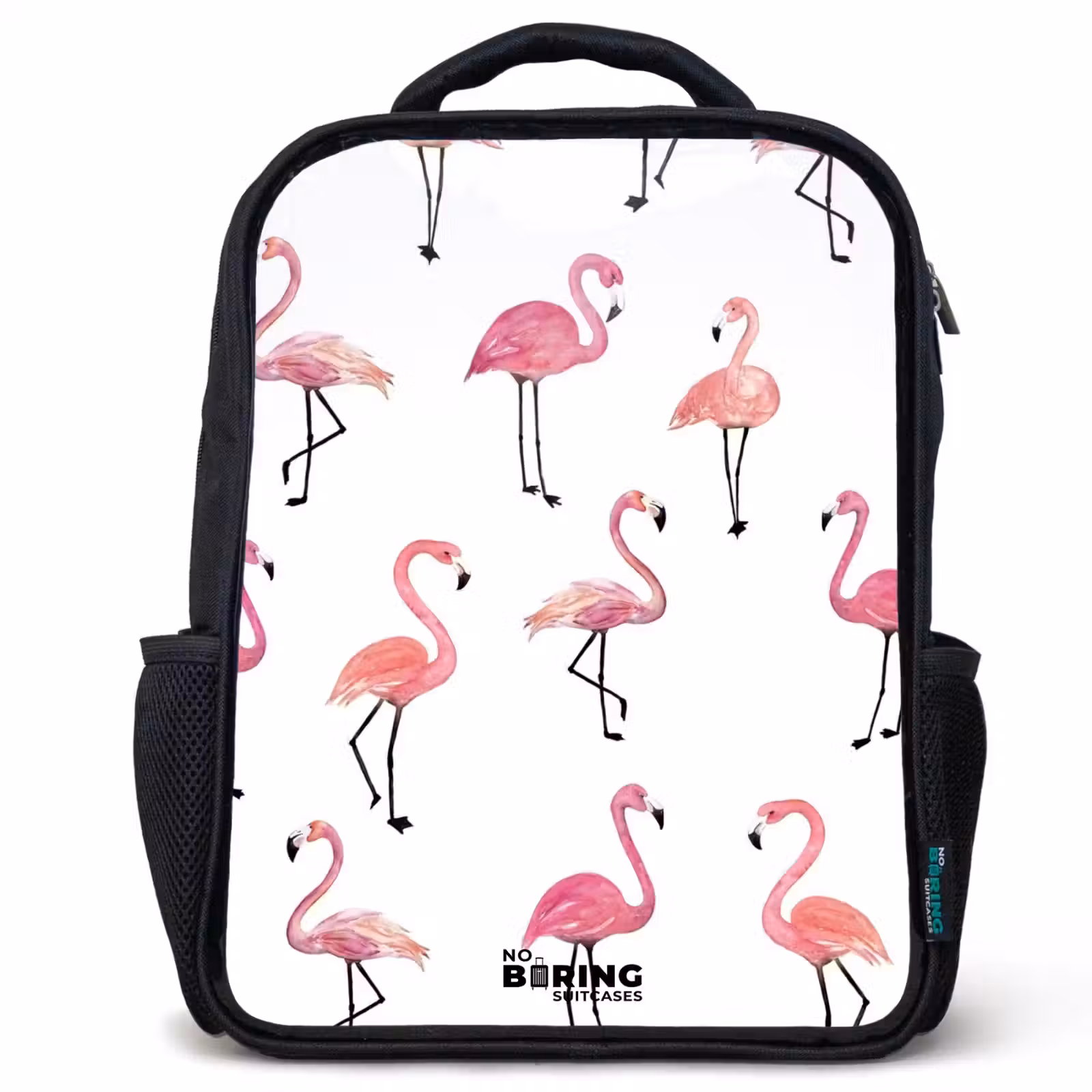 Kids backpack - Black - Flamingo party — 1