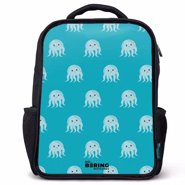 Kids backpack - Black - Cute jellyfish — 1