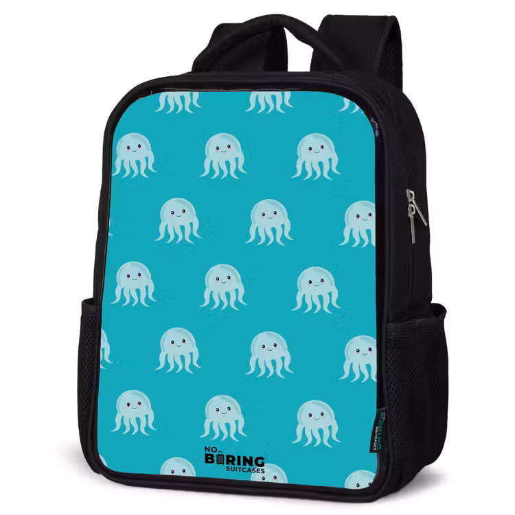 Kids backpack - Black - Cute jellyfish — 6