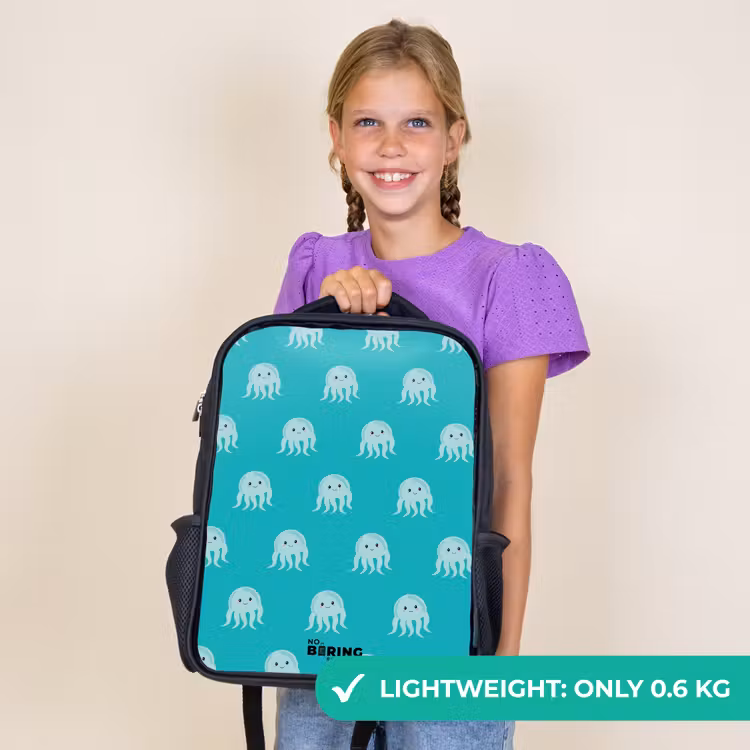 Kids backpack - Black - Cute jellyfish — 9