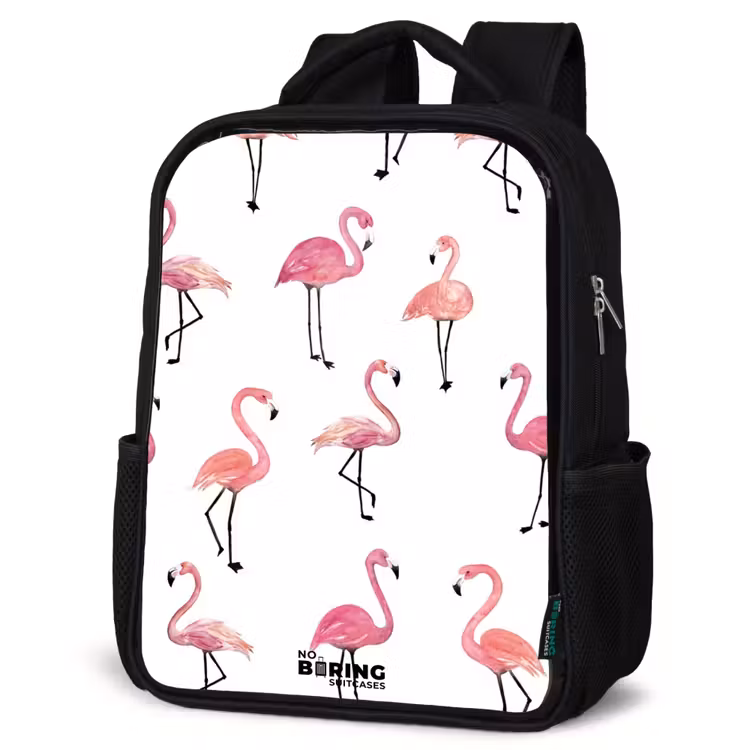 Kids backpack - Black - Flamingo party — 6