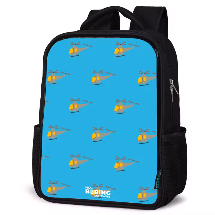 Kids backpack - Black - Helicopter fuss — 6