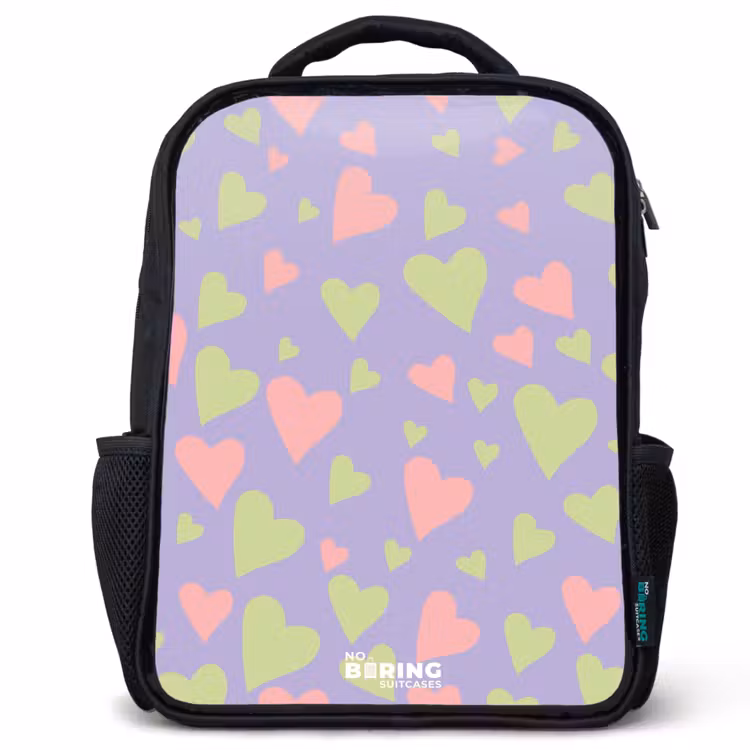 Kids backpack - Black - Lovely lilac — 1