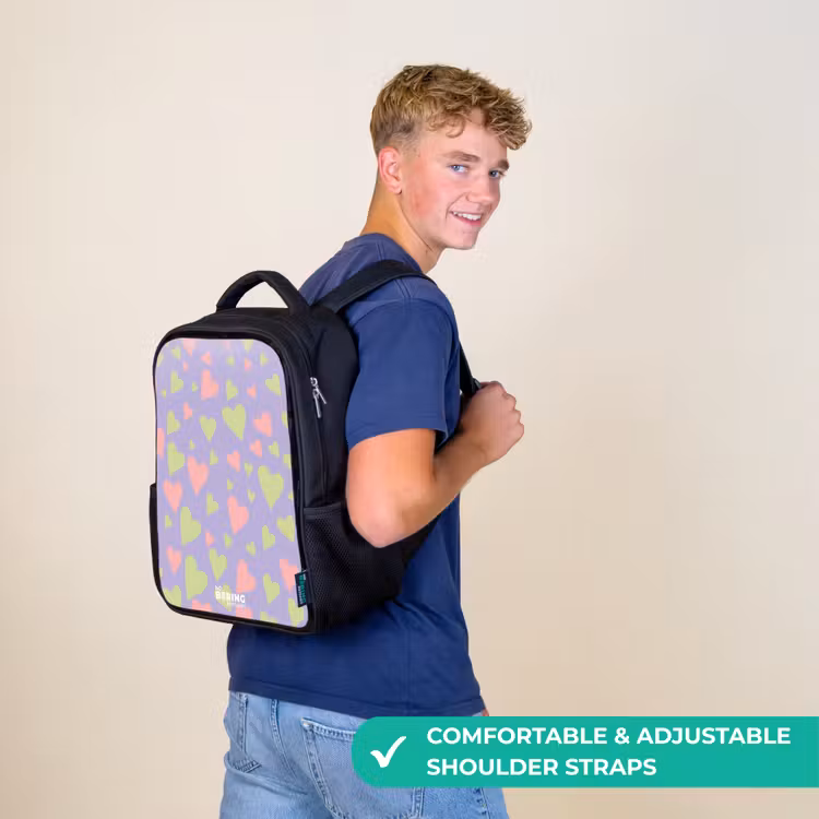 Kids backpack - Black - Lovely lilac — 11