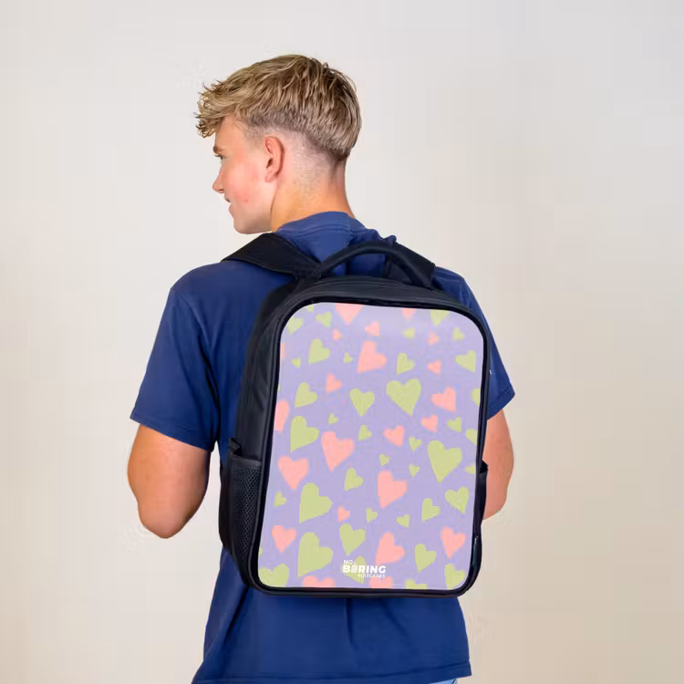 Kids backpack - Black - Lovely lilac — 5