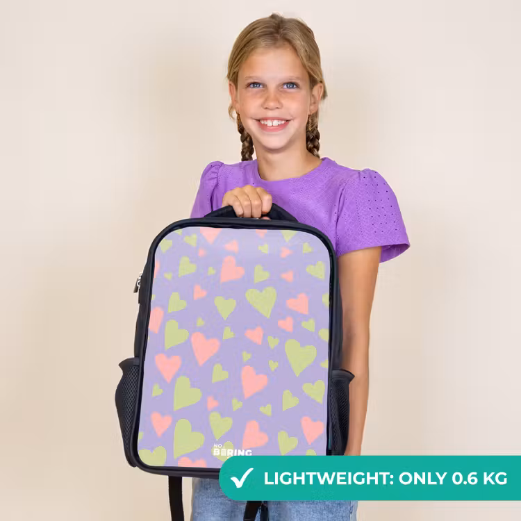 Kids backpack - Black - Lovely lilac — 9