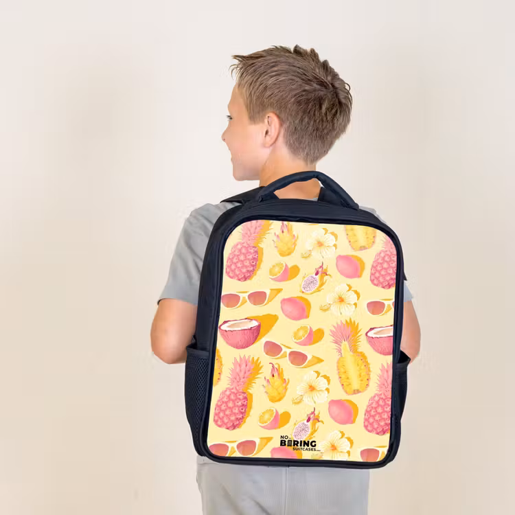 Kids backpack - Black - Pina colada — 2