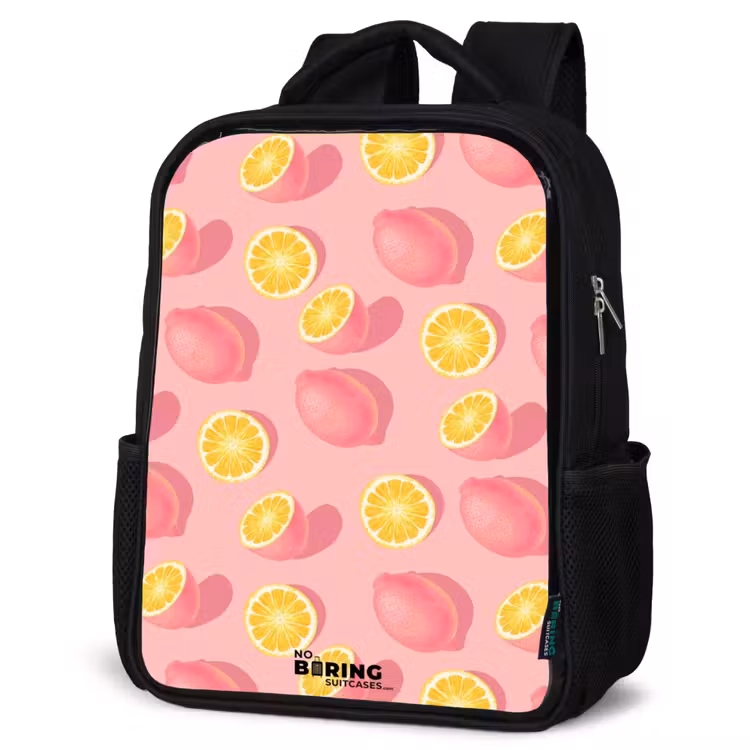 Kids backpack - Black - Pink limoncello — 6