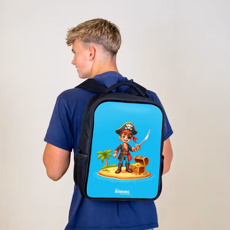 Kids backpack - Black - Pirate ready to plunder — 5