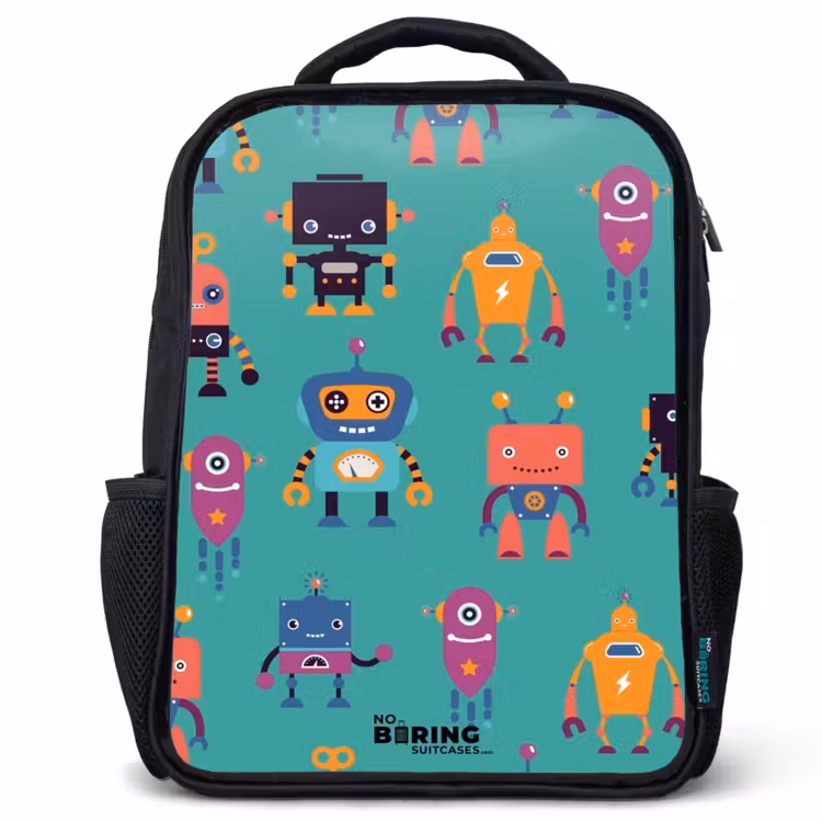 Kids backpack - Black - Robo rave — 1