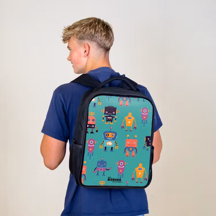 Kids backpack - Black - Robo rave — 5