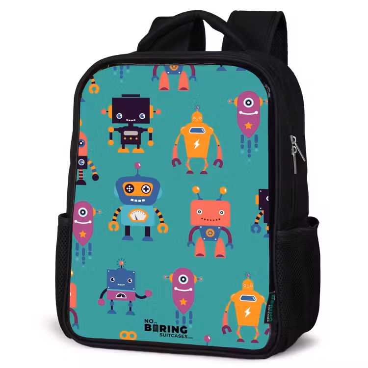 Kids backpack - Black - Robo rave — 6