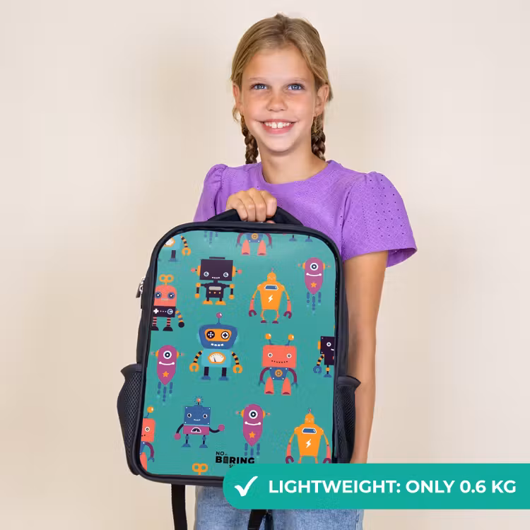 Kids backpack - Black - Robo rave — 9