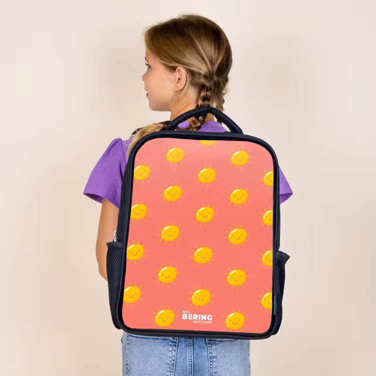 Kids backpack - Black - Sunny situation coral — 4