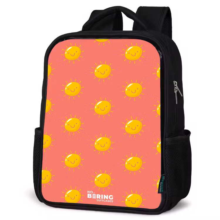 Kids backpack - Black - Sunny situation coral — 6