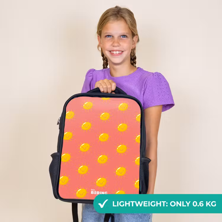 Kids backpack - Black - Sunny situation coral — 9