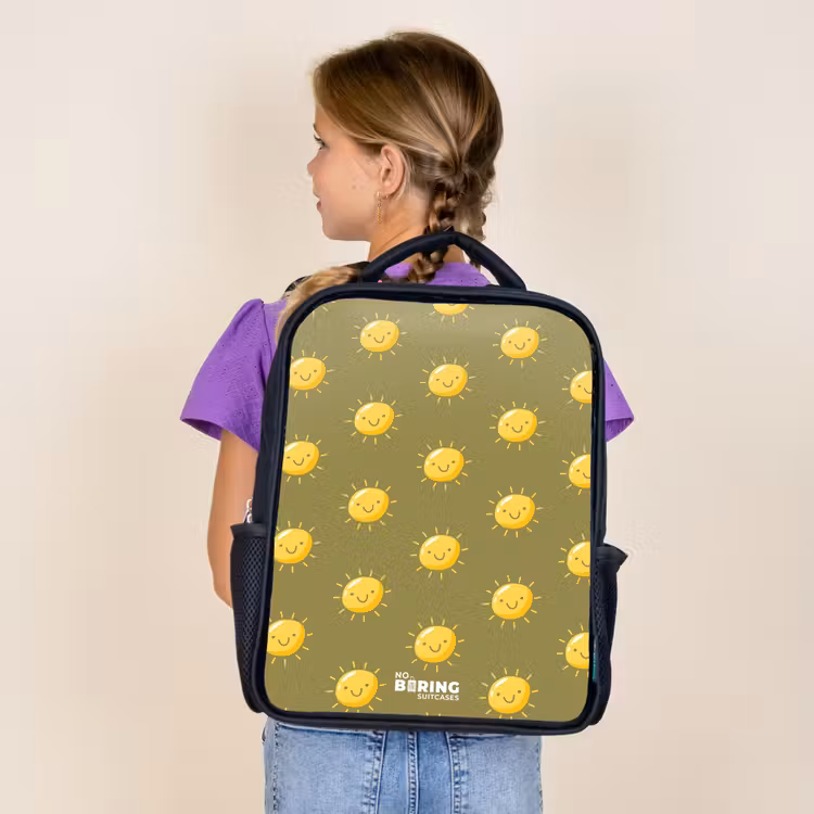 Kids backpack - Black - Sunny situation olive — 4