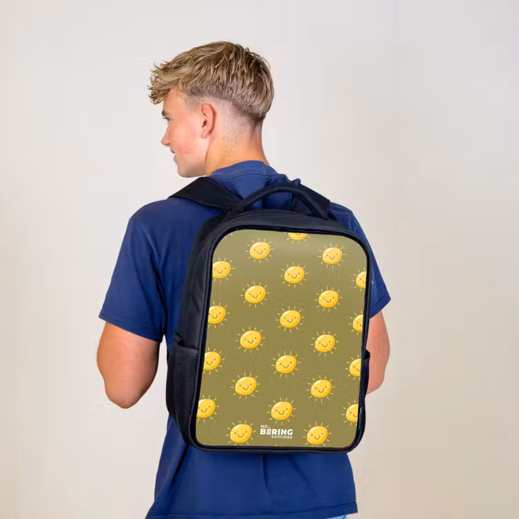Kids backpack - Black - Sunny situation olive — 5