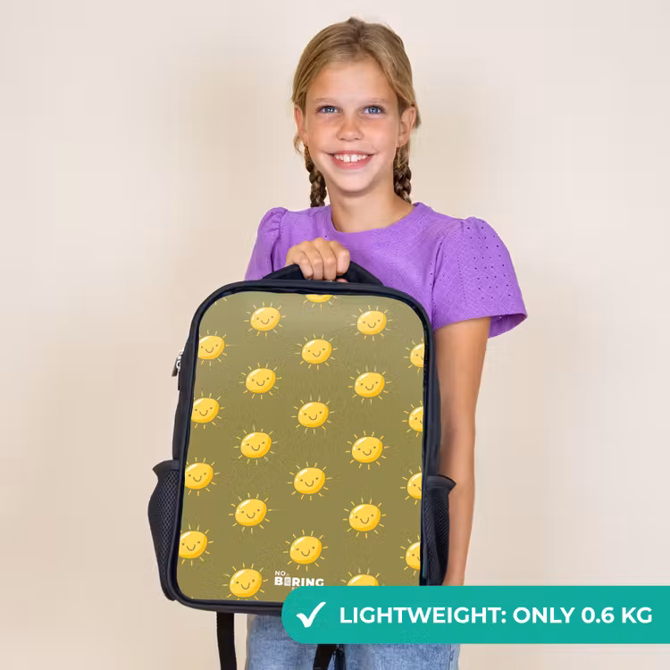Kids backpack - Black - Sunny situation olive — 9