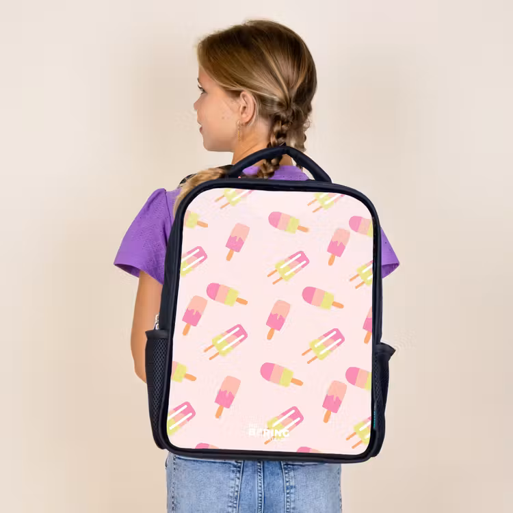 Kids backpack - Black - Swirling water ices — 4