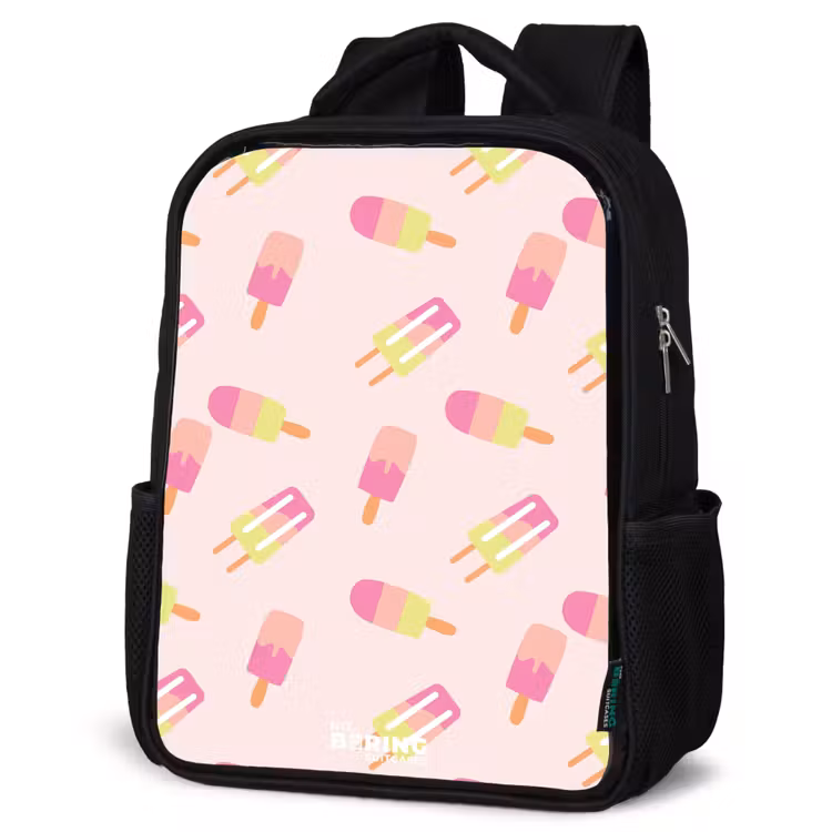 Kids backpack - Black - Swirling water ices — 6