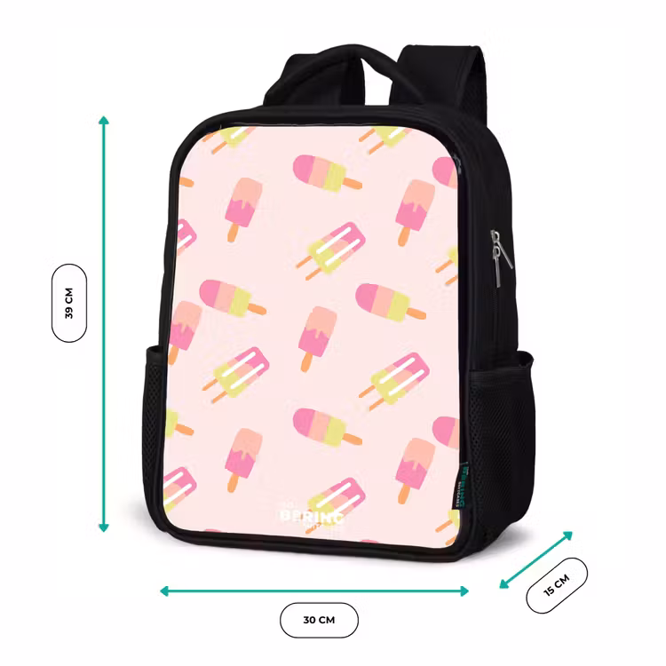 Kids backpack - Black - Swirling water ices — 8