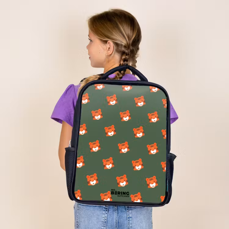Kids backpack - Black - Tiger turbulence — 4