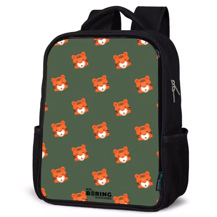Kids backpack - Black - Tiger turbulence — 6