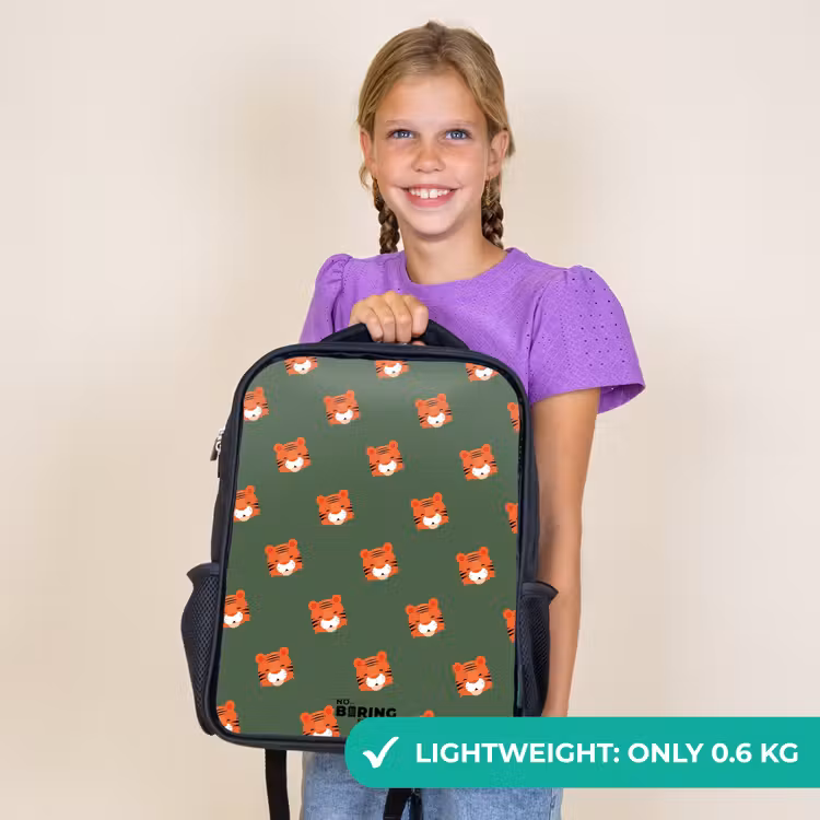 Kids backpack - Black - Tiger turbulence — 9