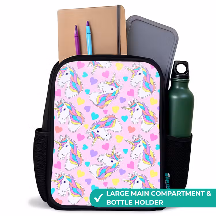 Kids backpack - Black - Unicorn euphoria — 10