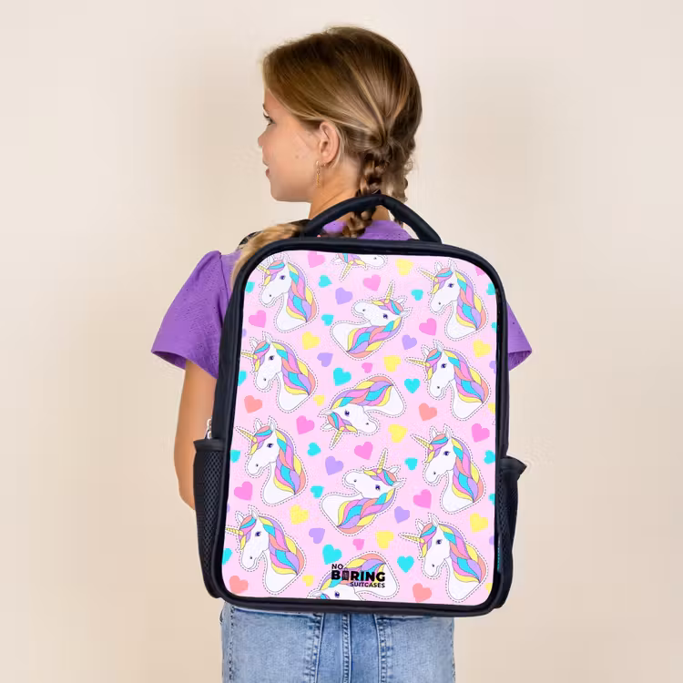 Kids backpack - Black - Unicorn euphoria — 4