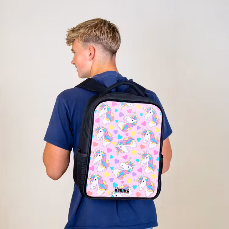 Kids backpack - Black - Unicorn euphoria — 5