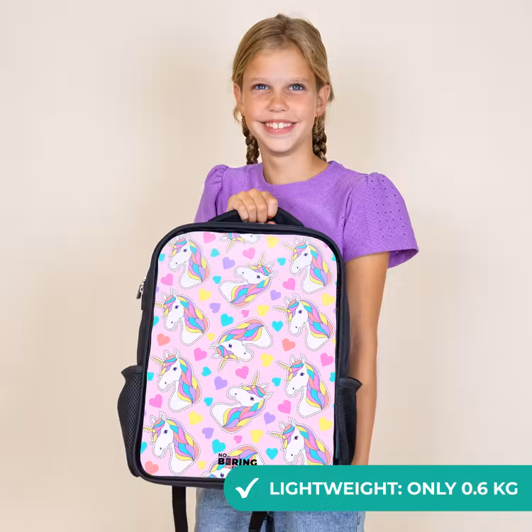 Kids backpack - Black - Unicorn euphoria — 9
